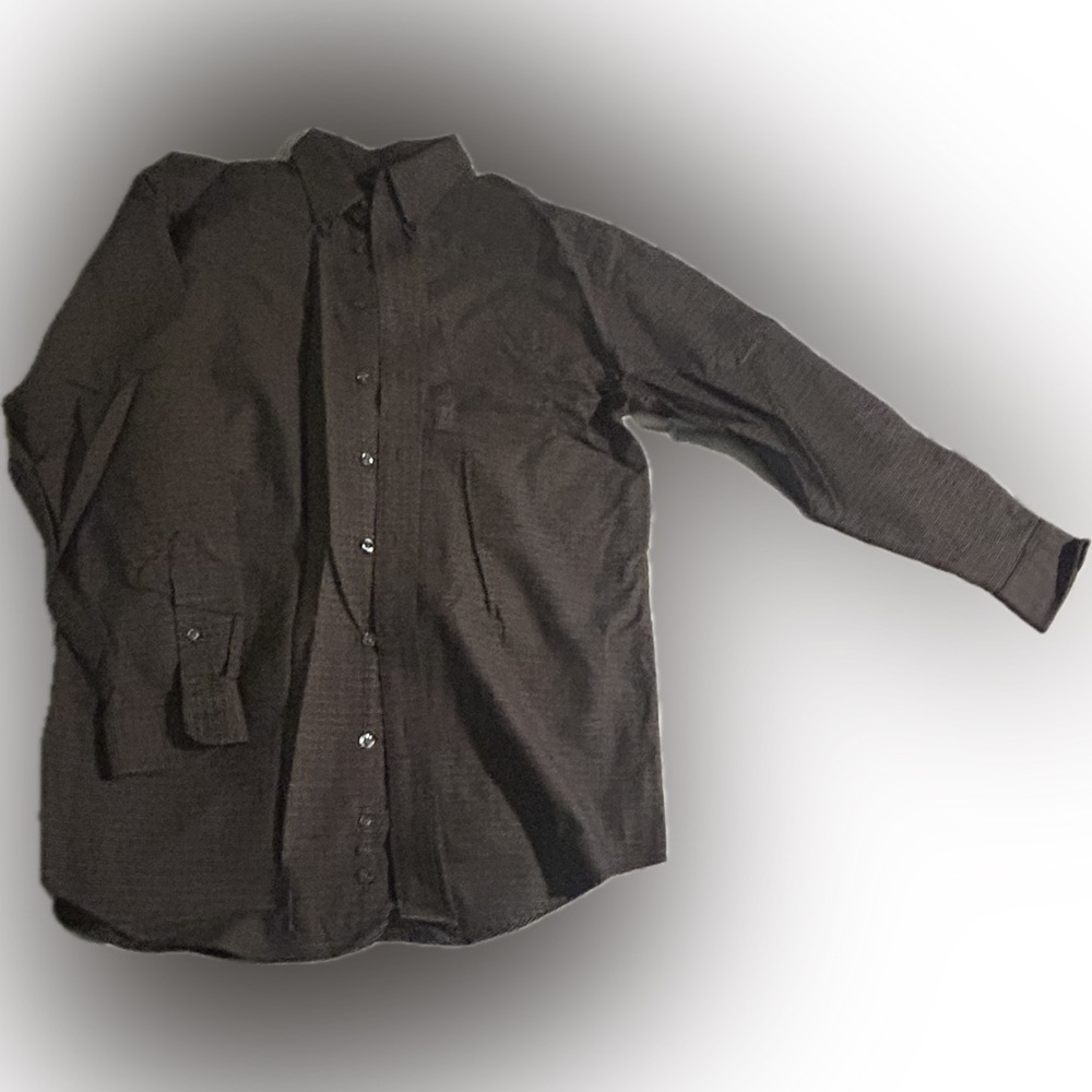 Van Heusen XLT Long Sleeve Button Up Shirt Wrinkle Free Stain Shield